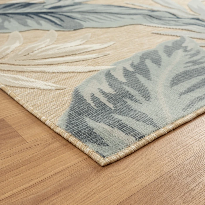 LR Home Veranda 82102 Natural Blue 5'0" X 7'0 Rect. Rug