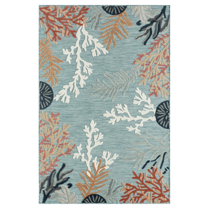 Rugs Town 82103 Aqua Multi 5'0" X 7'0 Rect. Rug