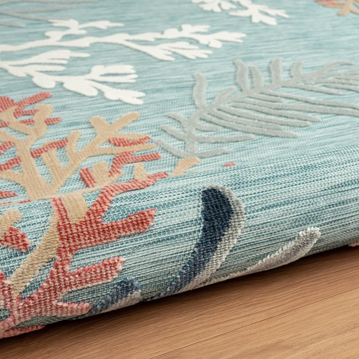 Rugs Town 82103 Aqua Multi 5'0" X 7'0 Rect. Rug