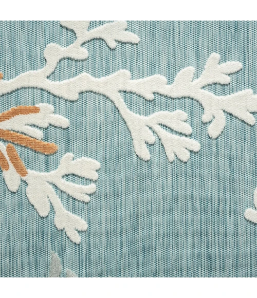 LR Home Veranda Blue VERND 7ft.6in. Round Rug