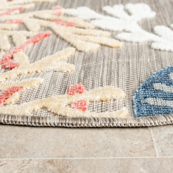 LR Home Veranda Beige VERND 7ft.6in. Round Rug