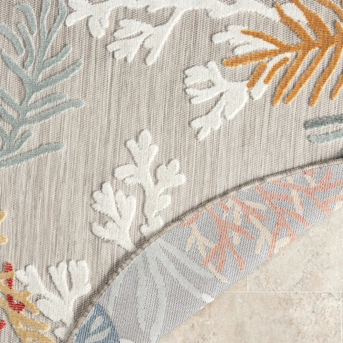 LR Home Veranda Beige VERND 7ft.6in. Round Rug