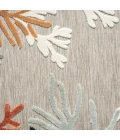 LR Home Veranda Beige VERND 5ft.3in. x 5ft.3in. Round Rug