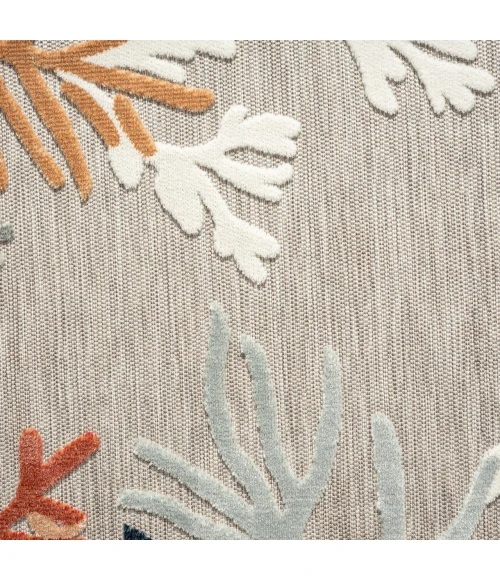 LR Home Veranda Beige VERND 5ft.3in. x 5ft.3in. Round Rug