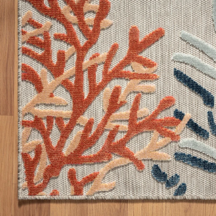 Rugs Town 82104 Beige/ Multi 5'0" X 7'0 Rect. Rug