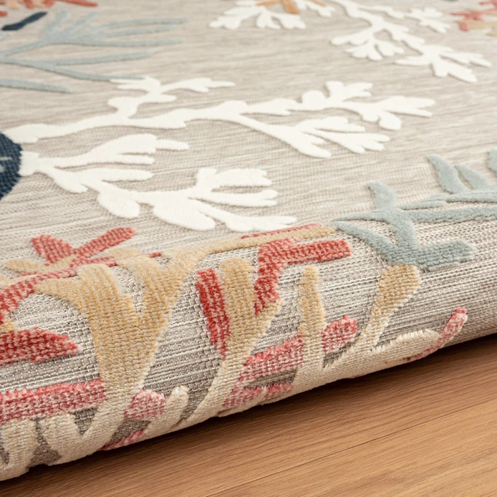 Rugs Town 82104 Beige/ Multi 5'0" X 7'0 Rect. Rug