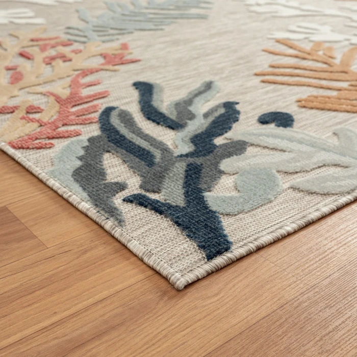 Rugs Town 82104 Beige/ Multi 5'0" X 7'0 Rect. Rug