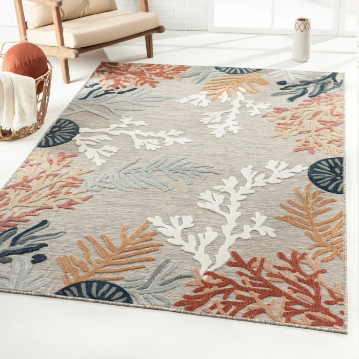 Rugs Town 82104 Beige/ Multi 5'0" X 7'0 Rect. Rug