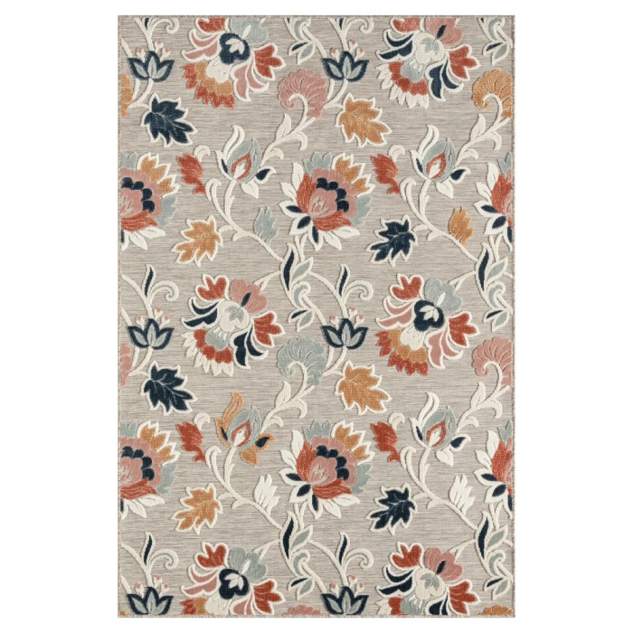 Rugs Town 82105 Beige/ Multi 5'0" X 7'0 Rect. Rug