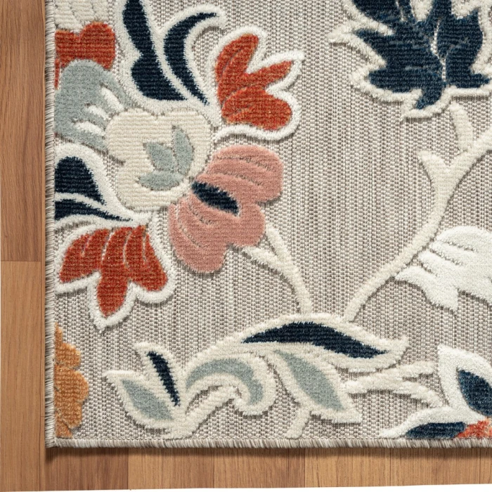 Rugs Town 82105 Beige/ Multi 5'0" X 7'0 Rect. Rug