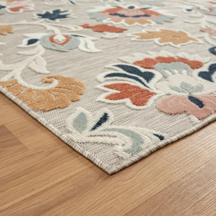 Rugs Town 82105 Beige/ Multi 5'0" X 7'0 Rect. Rug