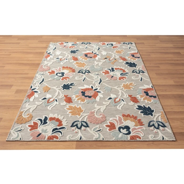 Rugs Town 82105 Beige/ Multi 5'0" X 7'0 Rect. Rug
