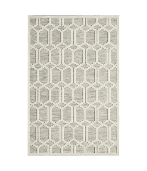 LR Home Veranda 82107 Silver Gray 5'0" X 7'0 Rect. Rug