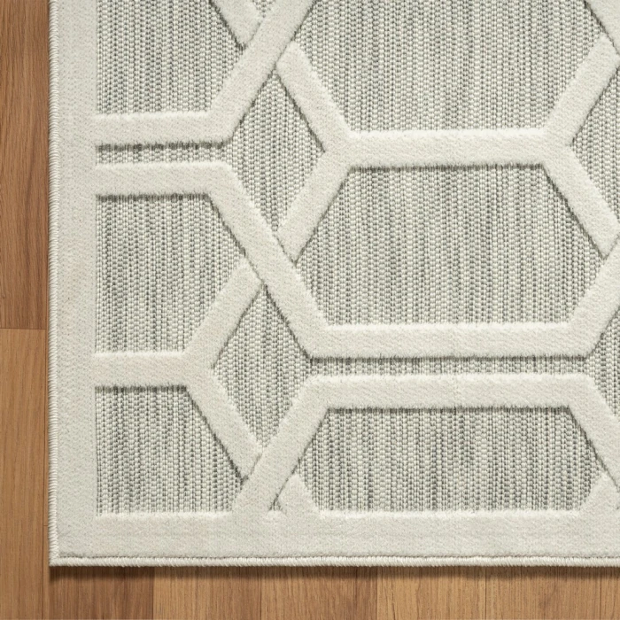 Rugs Town 82107 Silver Gray 5'0" X 7'0 Rect. Rug