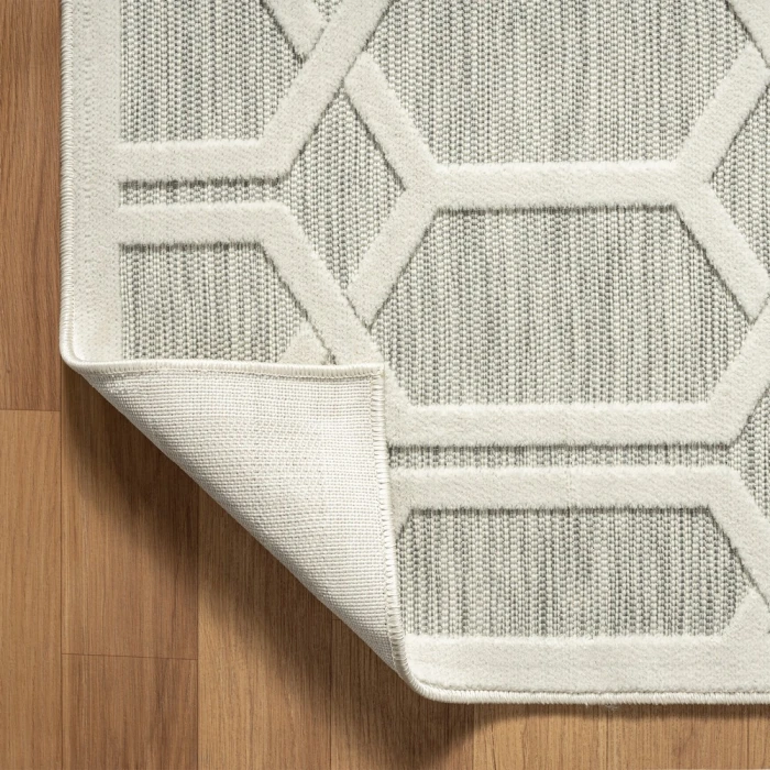 Rugs Town 82107 Silver Gray 5'0" X 7'0 Rect. Rug