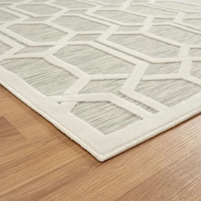Rugs Town 82107 Silver Gray 5'0" X 7'0 Rect. Rug