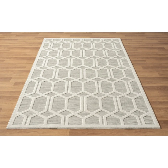 Rugs Town 82107 Silver Gray 5'0" X 7'0 Rect. Rug