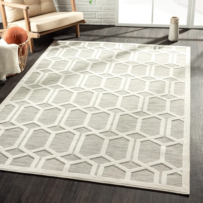 Rugs Town 82107 Silver Gray 5'0" X 7'0 Rect. Rug