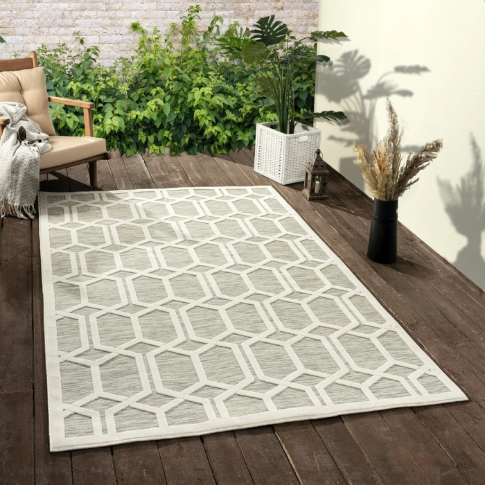 Rugs Town 82107 Silver Gray 5'0" X 7'0 Rect. Rug