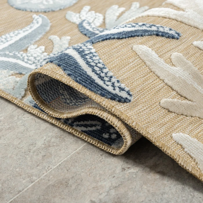 LR Home Veranda Tan Kenya 5ft. x 7ft. Rect. Rug