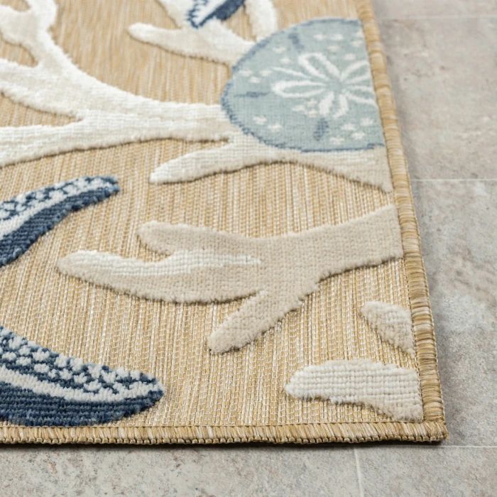 LR Home Veranda Tan Kenya 5ft. x 7ft. Rect. Rug