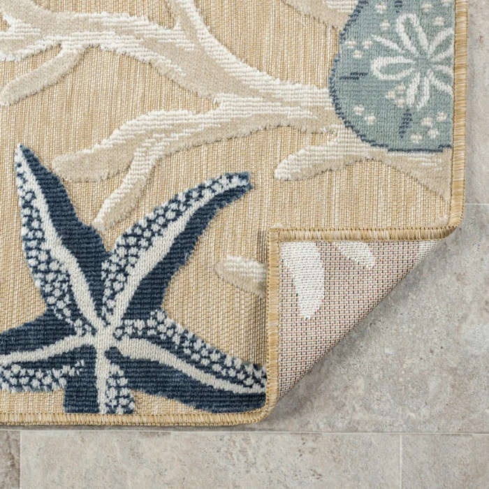 LR Home Veranda Tan Kenya 5ft. x 7ft. Rect. Rug