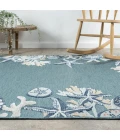 LR Home Veranda Blue VERND 5ft. x 7ft. Rectangle Rug