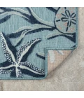 LR Home Veranda Blue VERND 5ft. x 7ft. Rectangle Rug