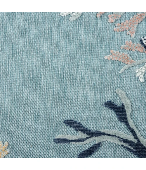 LR Home Veranda Blue VERND 5ft. x 7ft. Rectangle Rug