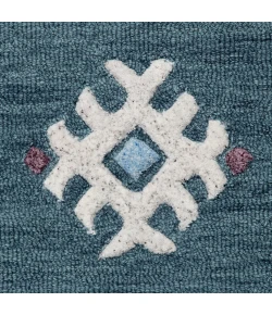 Valerie VIB-AJ Blue Area Rug 7 ft. Round