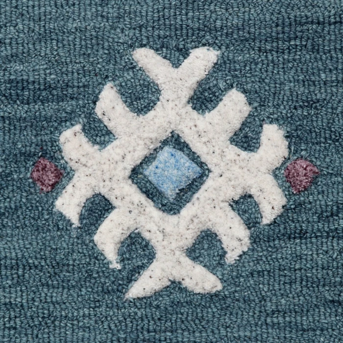 Rugs Town 3562 Blue 5' Round Rug