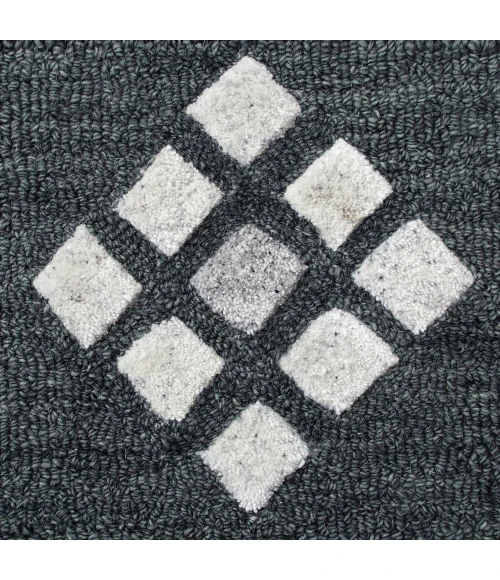 LR Home VIBRANCE 3563 Charcoal 5' Round Rug