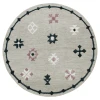 Valerie VIB-AL Gray Area Rug 7 ft. Round