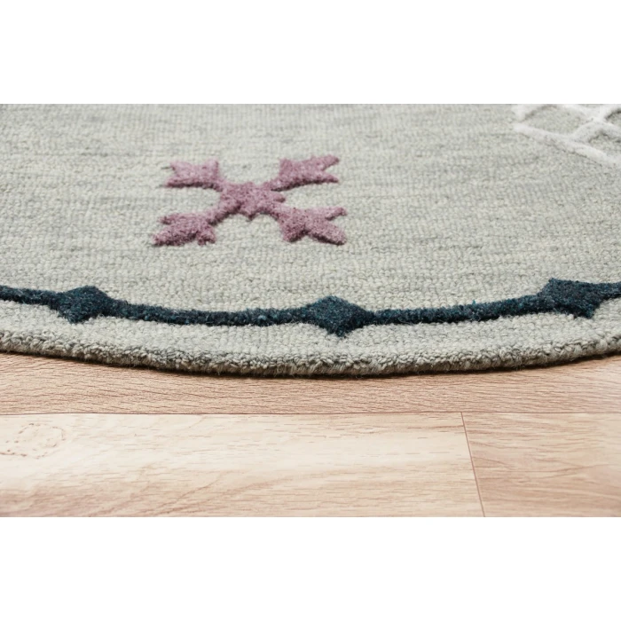 Rugs Town 3564 Gray 7' X 7' Round Rug