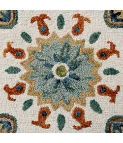 Valerie VIB-AM Green Area Rug 7 ft. Round