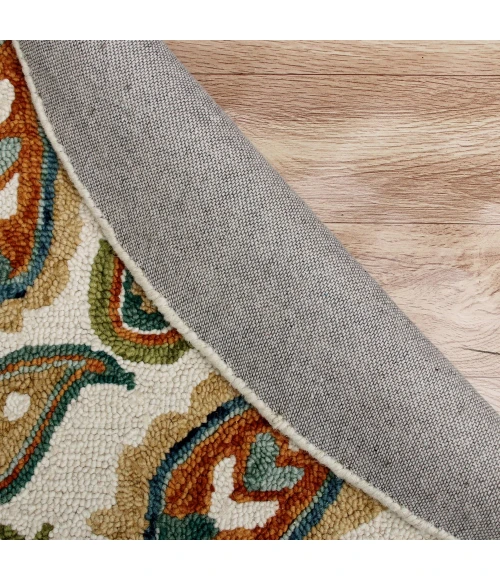 LR Home VIBRANCE 3565 Ivory/ Multi 7' X 7' Round Rug