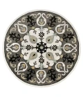 LR Home VIBRANCE 3566 Beige/ Gray 7' X 7' Round Rug