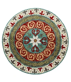Valerie VIB-AO Ivory Area Rug 5 ft. Round