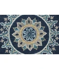 LR Home VIBRANCE 3569 Blue 5' Round Rug