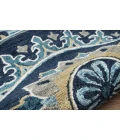 LR Home VIBRANCE 3569 Blue 5' Round Rug