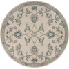 Vicencia VIC-AQ Ivory Area Rug 4 ft. 10 in. Round