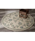 LR Home VICTORIAN 81581 Ivory 4'-10" X 4'-10" Round Rug