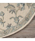 LR Home VICTORIAN 81581 Ivory 4'-10" X 4'-10" Round Rug