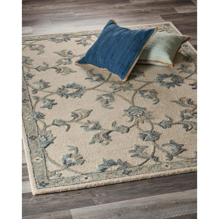 LR Home VICTORIAN 81581 Ivory 7' X 9' Rect. Rug