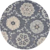 Vicencia VIC-AR Dark Gray Area Rug 4 ft. 10 in. Round