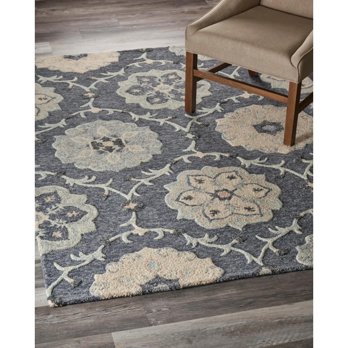 LR Home VICTORIAN 81582 Gray 5'0" X 7'0 Rect. Rug