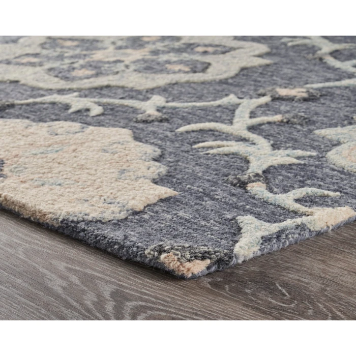 LR Home VICTORIAN 81582 Gray 5'0" X 7'0 Rect. Rug