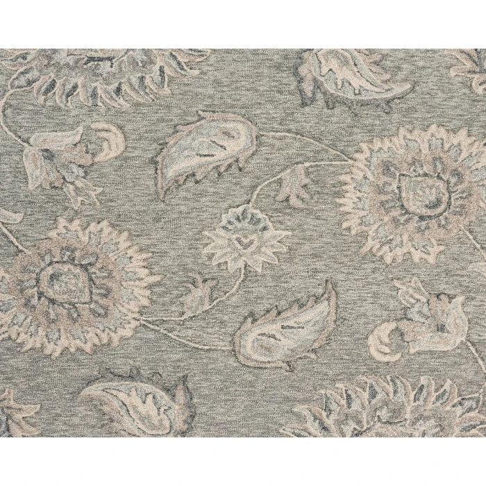 Rugs Town 81583 Gray 7'-3" X 7'-3 Round Rug