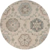 Vicencia VIC-AR Ivory Area Rug 4 ft. 10 in. Round