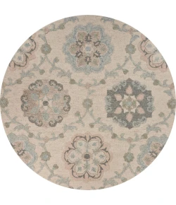 Vicencia VIC-AR Ivory Area Rug 4 ft. 10 in. Round